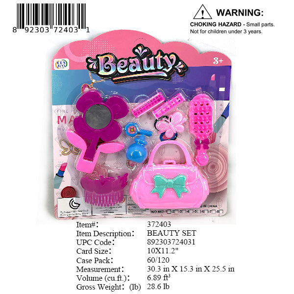 10X11.2"GIRLS BEAUTY SET