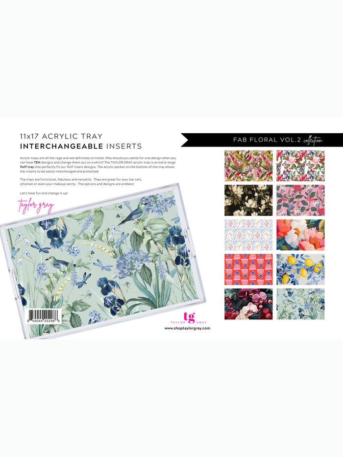 11x17 FAB FLORAL VOL 2 insert set of 10