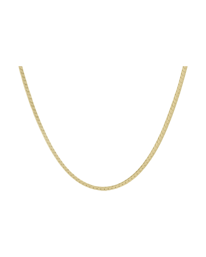 15" Choker Herringbone Chain - Gold