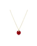 16" Necklace Gold - Reflection Small Charm - 01