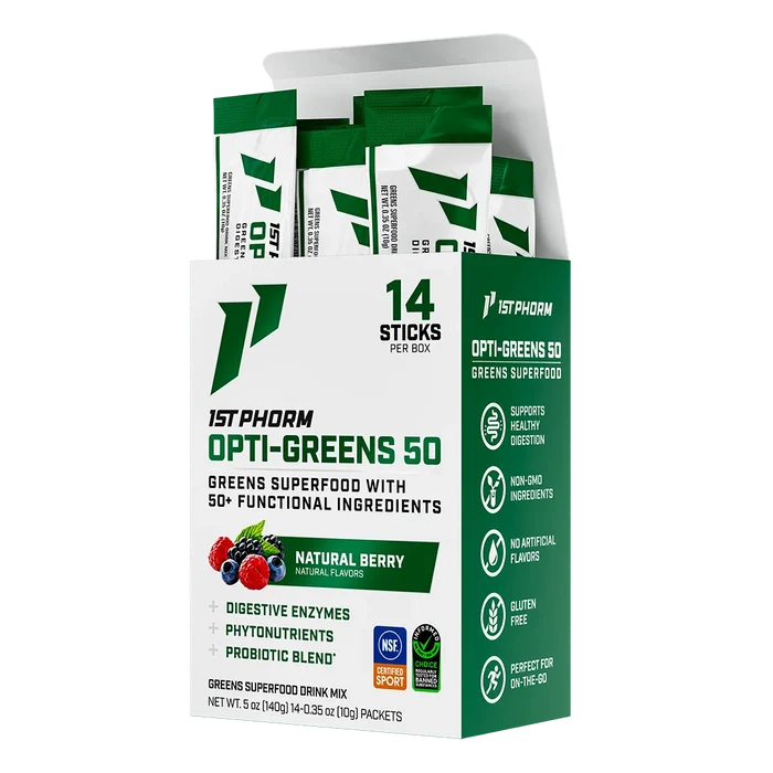 1st Phorm Opti-Greens 50 Stick Packs