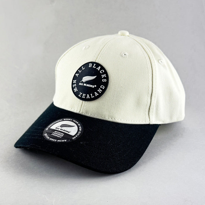 All Blacks Rugby Two-Tone Cream and Black Cap - ShopNZ
