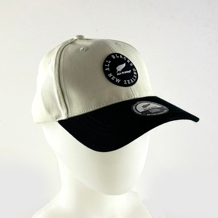 All Blacks Rugby Two-Tone Cream and Black Cap - ShopNZ