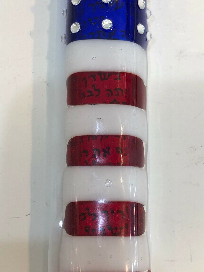 Art Glass Mezuzah Unique Door Jewish Hang Symbol