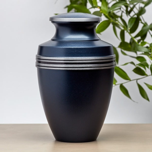 At Peace Memorials Grecian Blue Large/Adult Cremation Urn
