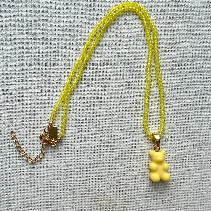 Beaded Bear Necklace