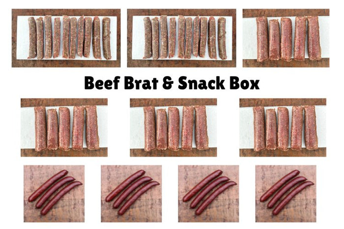 Ayers Valley Farm - Beef Brat & Snack Box - 7 lbs