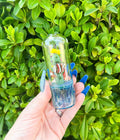 Blue Fumed Sea Reef Glass Hand Pipe