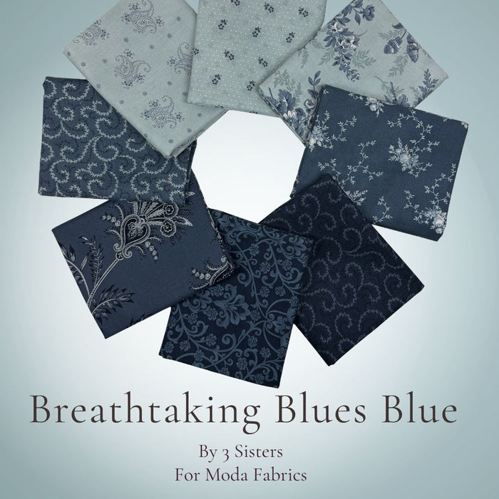 Breathtaking Blues Blue Half Yard Bundle, quilting fabric