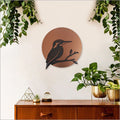 Brushed Copper NZ Kingfisher Art Circle - ShopNZ