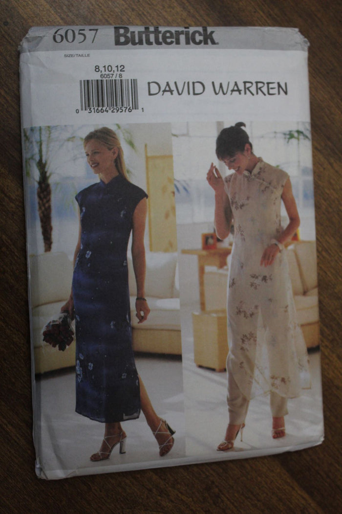 Butterick 6057, Misses Dress, Slip, Pants, Uncut Sewing Pattern