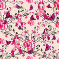 Cancer Fabric, Breast Cancer Fabric, Flowers Butterflies and Ribbons, Cotton and Fleece Fabric 7114 - Beautiful Quilt