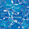 Cancer Fabric, Colon Cancer Fabric, Inspirational Words, Cotton or Fleece 7117 - Beautiful Quilt
