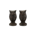 Cast Iron Owl Shaped Bookends, Set of 2