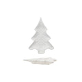 Ceramic Tree Shaped Dish, White