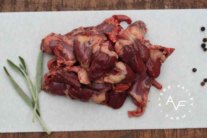 Ayers Valley Farm - Chicken Hearts - 2 x 1.5 lb packs