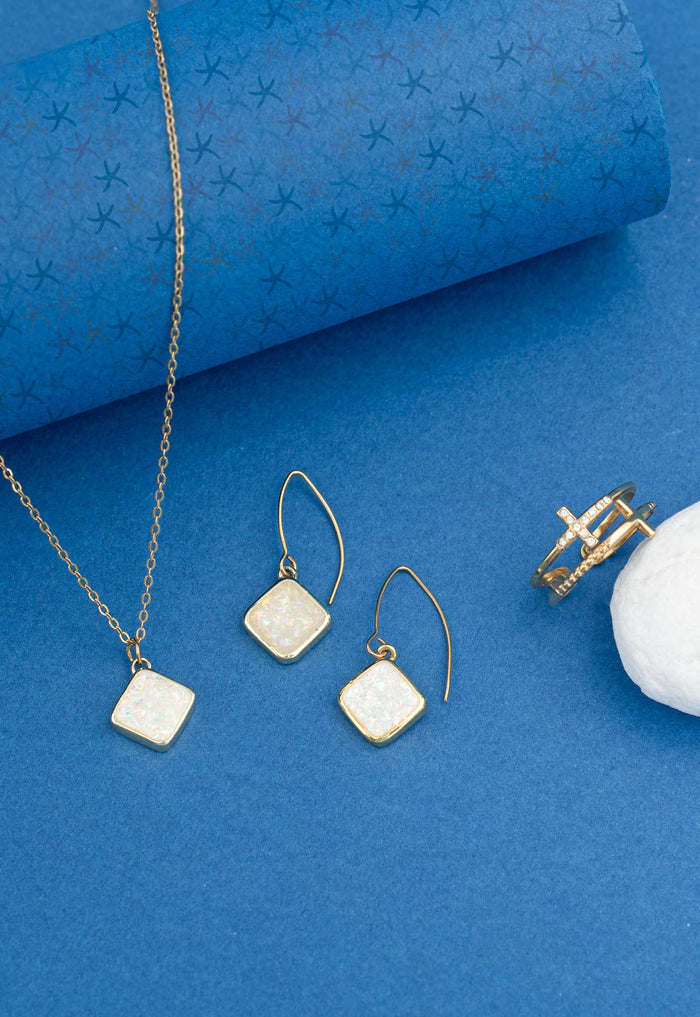Clare Opal Earrings