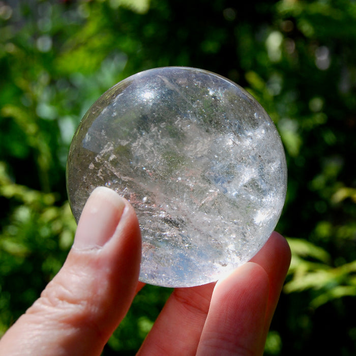 Clear Quartz Crystal Sphere, 70mm 450g Stone of Clarity & Energy Amplification, Brazil