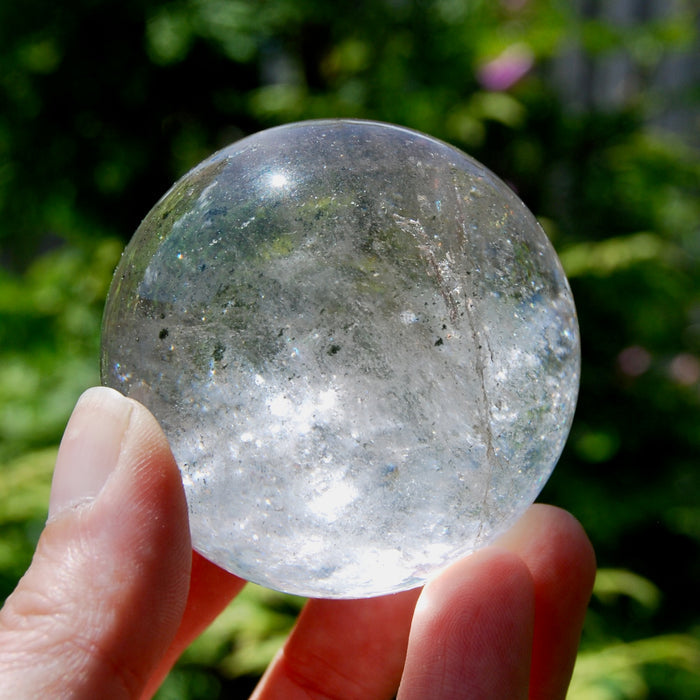 Clear Quartz Crystal Sphere, 70mm 450g Stone of Clarity & Energy Amplification, Brazil