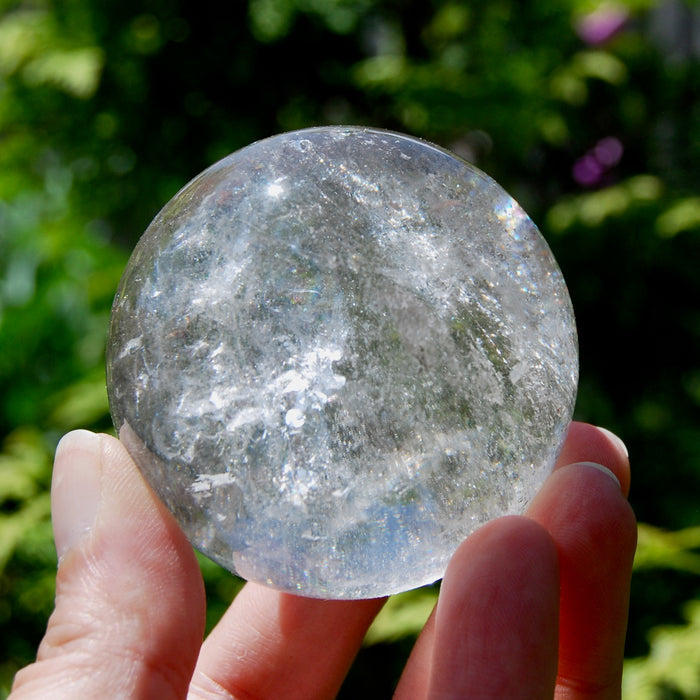Clear Quartz Crystal Sphere, 70mm 450g Stone of Clarity & Energy Amplification, Brazil