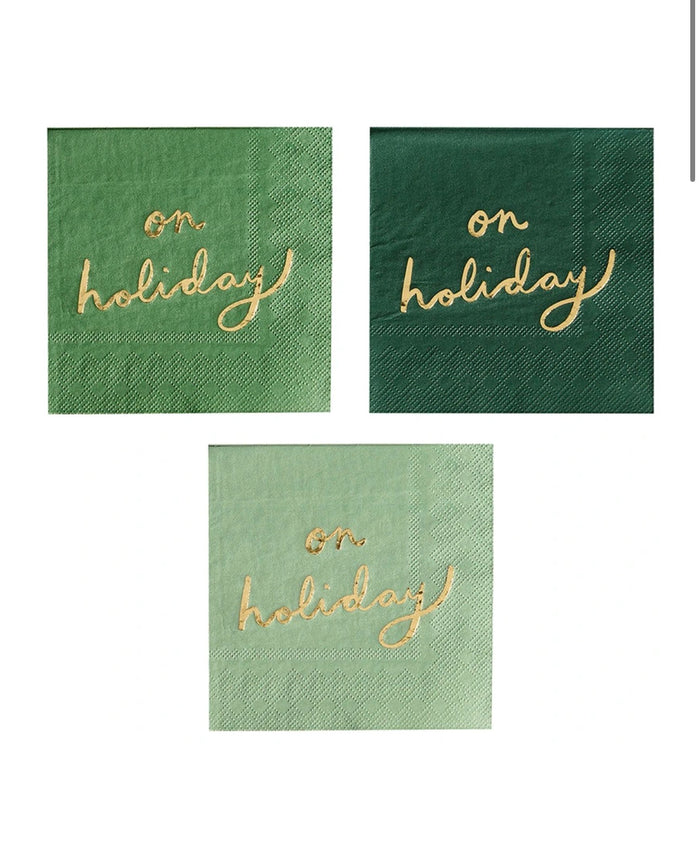 Cocktail Napkins - On Holiday