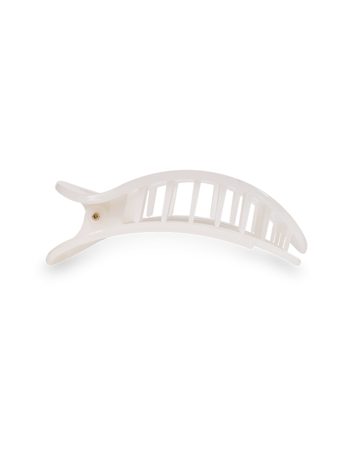 Coconut White Large Flat Round Clip