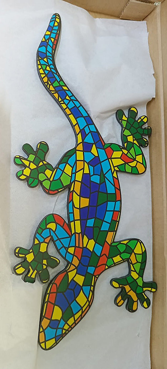 Colourful NZ Gecko Lizard Wall Art - ShopNZ