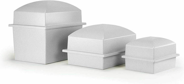 Crowne Vault Large/Adult Navy Polymer Single Funeral Cremation Urn Burial Vault