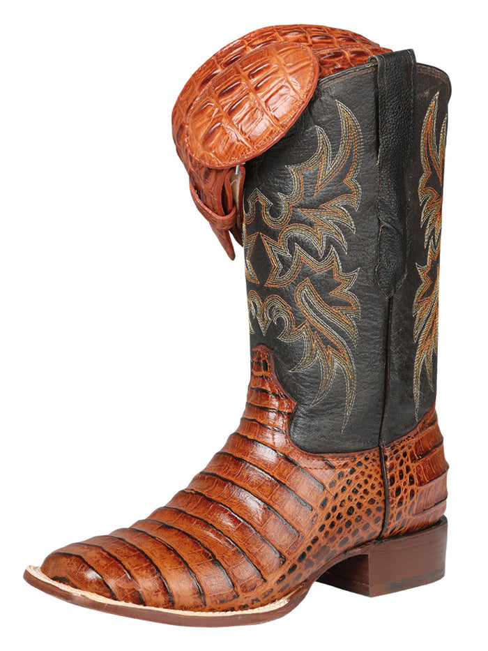 El General Rodeo - Imitation Alligator Print leather boots - Cogñac