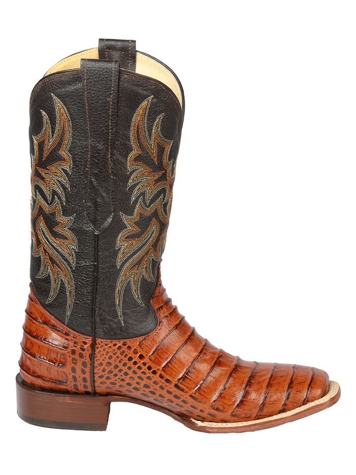 El General Rodeo - Imitation Alligator Print leather boots - Cogñac