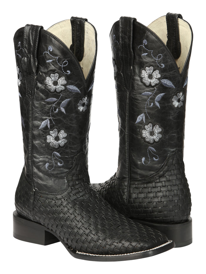 El General Women’s Rodeo Boots Petatillo - Black
