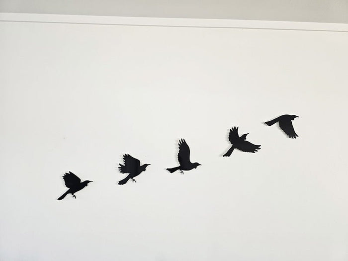 Flying Flock of Tuis Wall Art - ShopNZ
