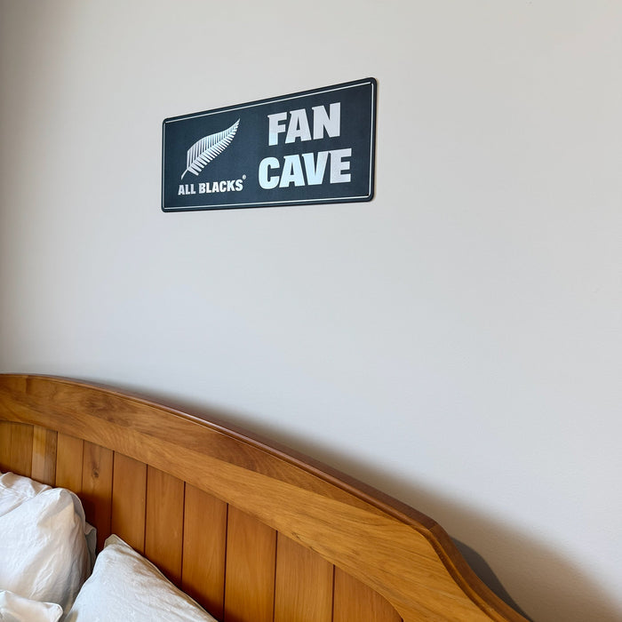 Fun All Blacks Rugby Fan Cave Tin Sign - ShopNZ