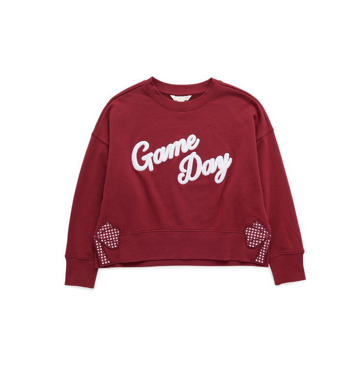 "Game Day" Relaxed Sweatshirt, Maroon