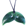 Greenstone Whale Tail Koru Necklace - ShopNZ
