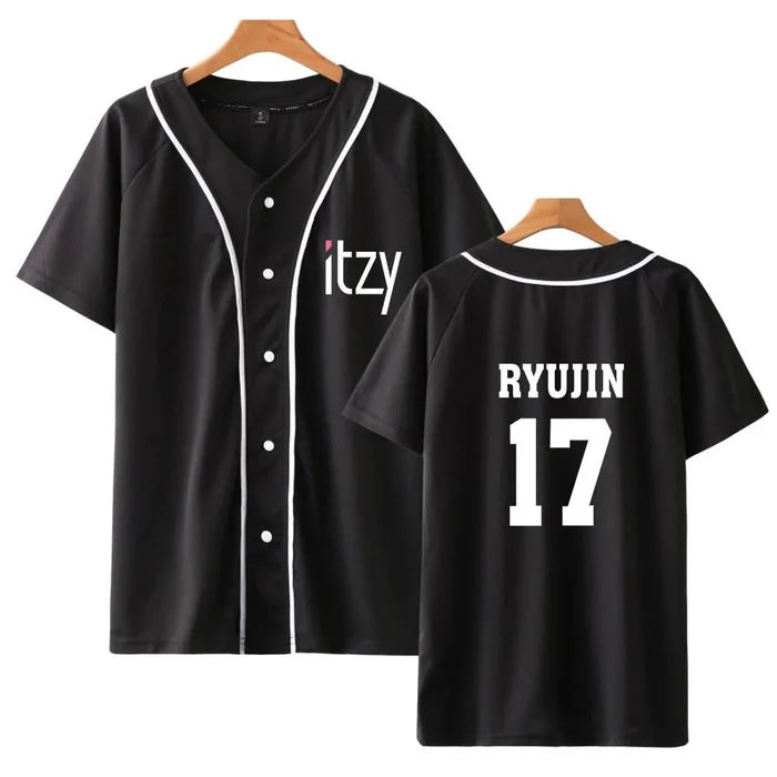 ITZY Bias Member Baseball T-shirt