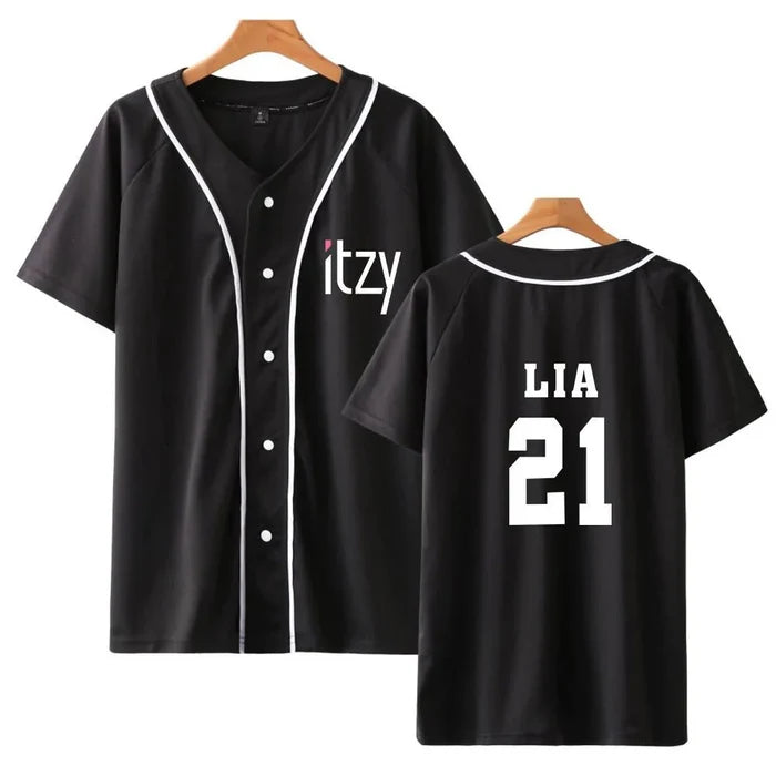ITZY Bias Member Baseball T-shirt LIA