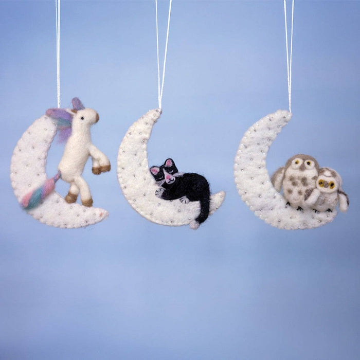 Kitty Moon Ornament