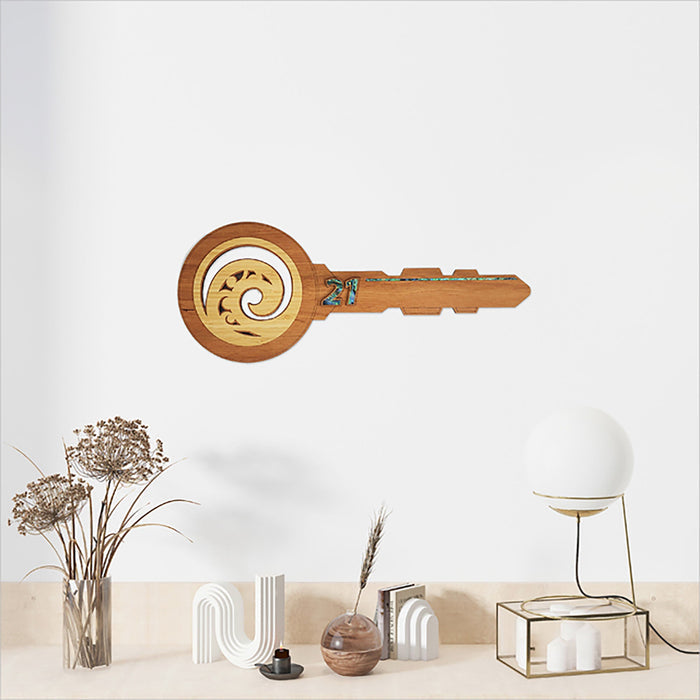 Koru Design NZ Made 21st Key with Optional Stand - ShopNZ