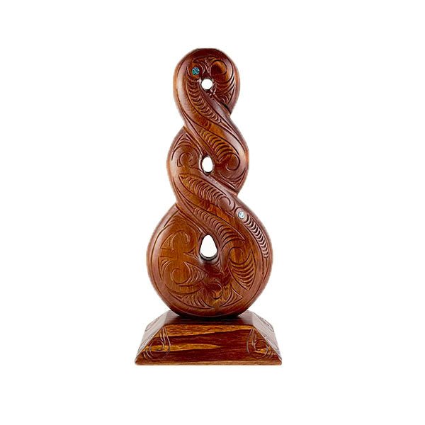 Large 43cm Maori Pikorua Twist Trophy or Ornament - ShopNZ