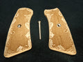 Maple Floral Checkered Ruger Gp100 Grip Inserts
