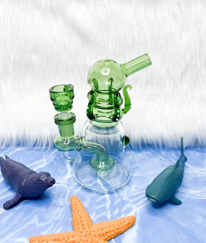 Mini 7 Inch Octopus Water Pipe/Dab Rig