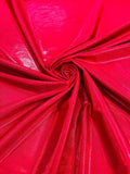 Mystique Spandex Foil Fabric - Red - Nylon/Spandex Iridescent Foggy Foil Fabric  4 Way Stretch 58/60" By Yard