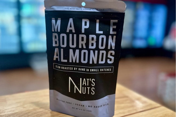 Ayers Valley Farm - Nat's Nuts - Maple Bourbon Almonds - 4 oz / pkg