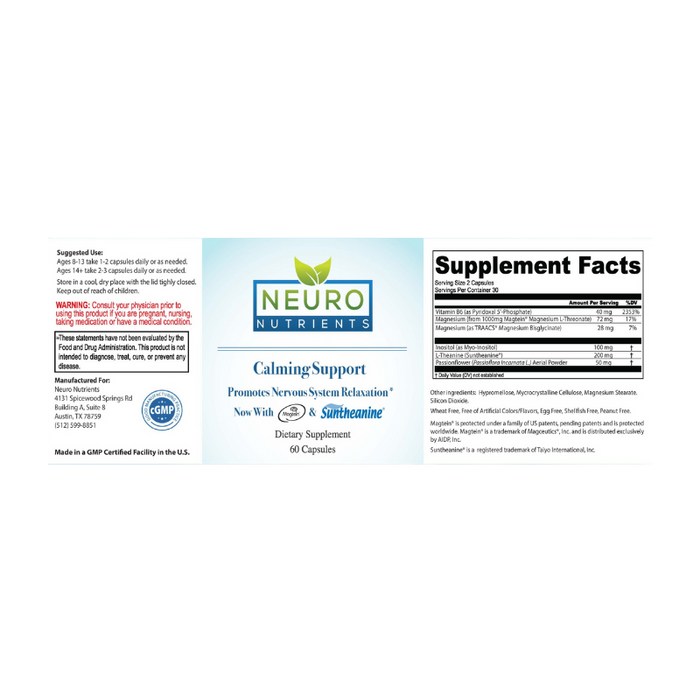 Neuro Nutrients Calming Support Capsules 2