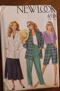 New Look 6518, Misses Pants, Shorts, Jacket, Uncut Sewing Pattern