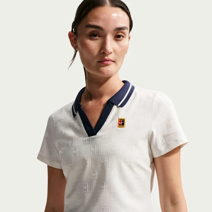 NikeCourt Court Collection Women's Dri-FIT Cropped Tennis Polo White