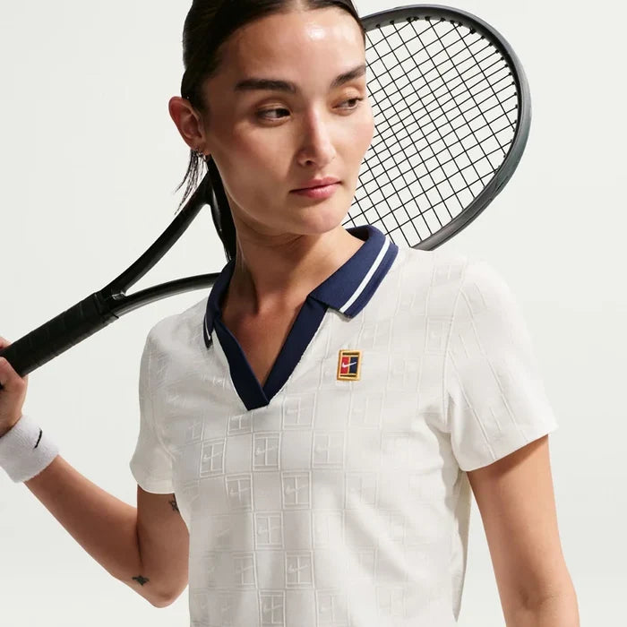 NikeCourt Court Collection Women's Dri-FIT Cropped Tennis Polo White