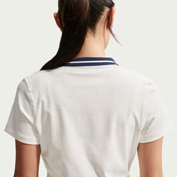 NikeCourt Court Collection Women's Dri-FIT Cropped Tennis Polo White