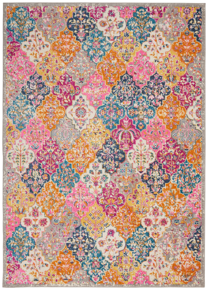 Nourison Passion PSN21 Multicolor Area Rug  Multicolored
